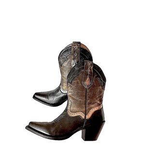Sterling River Handmade in Mexico Leather Cowboy Cowgirl Boots Size 7.5